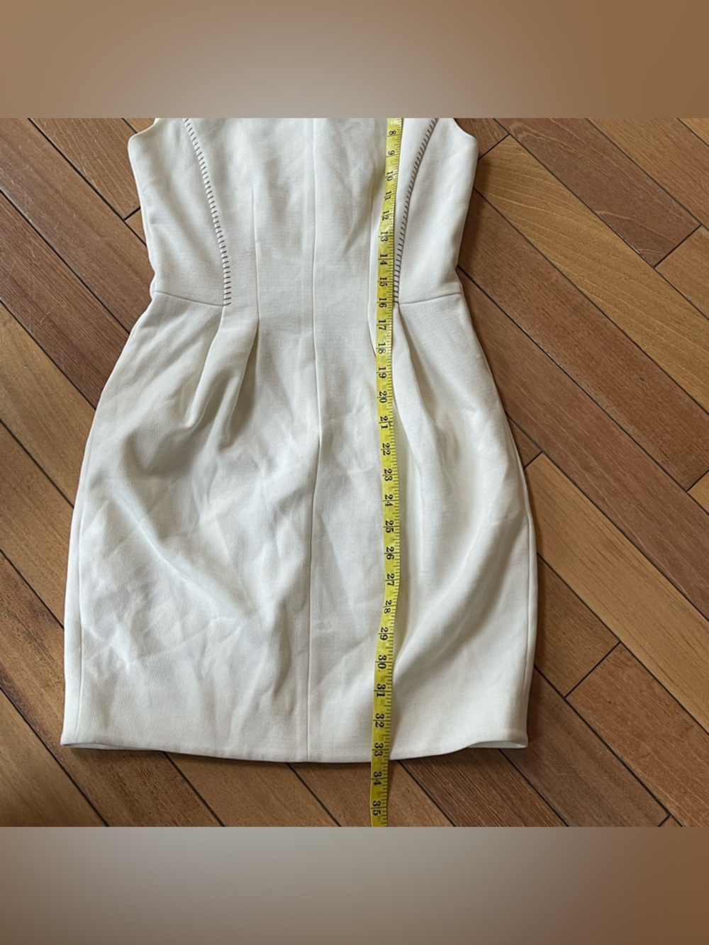 NWT L’AGENCE Alexandra Ivory Pleated Mini Dress Size 2 Sleeveless Sheath $495 - Picture 6 of 14